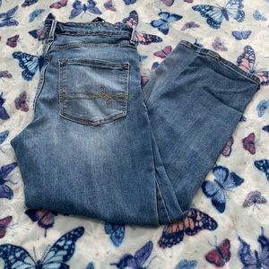 High rise skinny jeans ankle cut